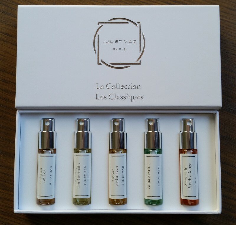 Les Classiques Discovery Set 5x7 ml refillable sprays 