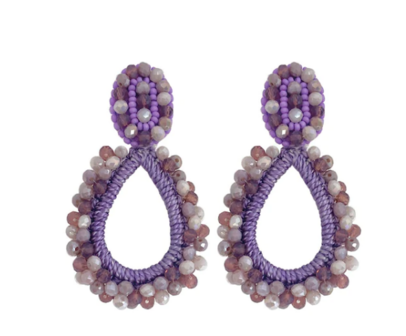 PAULIE POCKET LAUREN EARRINGS - LILA