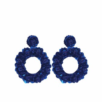 PAULIE POCKET MARJOLINA EARRINGS - COBALT BLUE