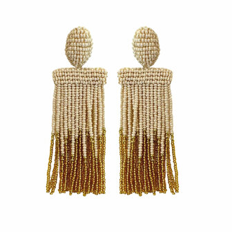  ISADORA OMBRE EARRINGS - BEIGE GOLD