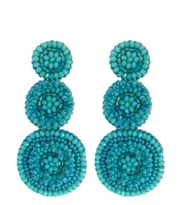 PAULIE POCKET LIV EARRINGS - TURQUOISE